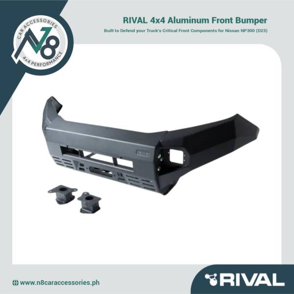 RIVAL 4x4 Aluminum Front Bumper Nissan NP300 D23 Genuine
