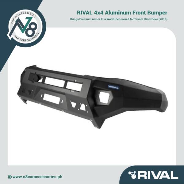 RIVAL 4x4 Aluminum Front Bumper - Toyota Hilux Revo 2016 Genuine