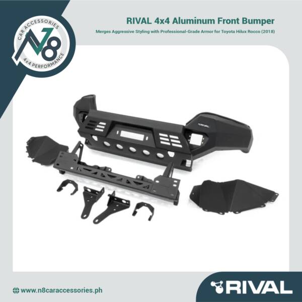RIVAL 4x4 Aluminum Front Bumper - Toyota Hilux Vigo Genuine