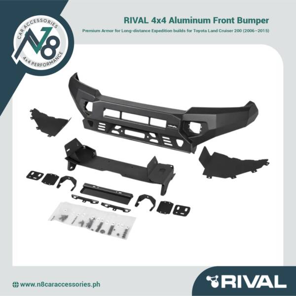 RIVAL 4x4 Aluminum Front Bumper - Toyota Land Cruiser 200 2006-2015 Genuine