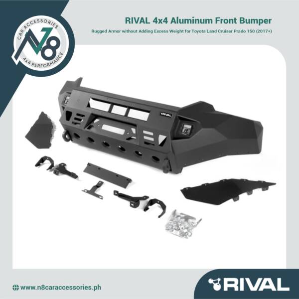 RIVAL 4x4 Aluminum Front Bumper - Toyota Land Cruiser Prado 150 (2017+) Genuine