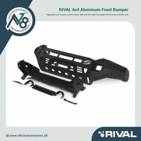 RIVAL 4x4 Aluminum Front Bumper - Toyota Land Cruiser 200 (2016+) Genuine