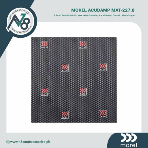 MOREL Acudamp MAT-227.8 Premium Dual Layer Noise Damping and Vibration Control Genuine