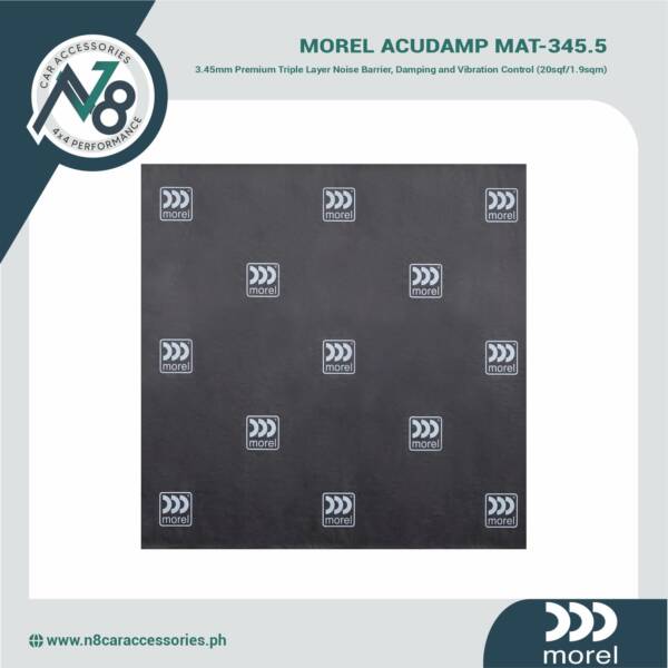 MOREL Acudamp MAT-345.5 Premium Triple Layer Noise Barrier Damping and Vibration Control Genuine