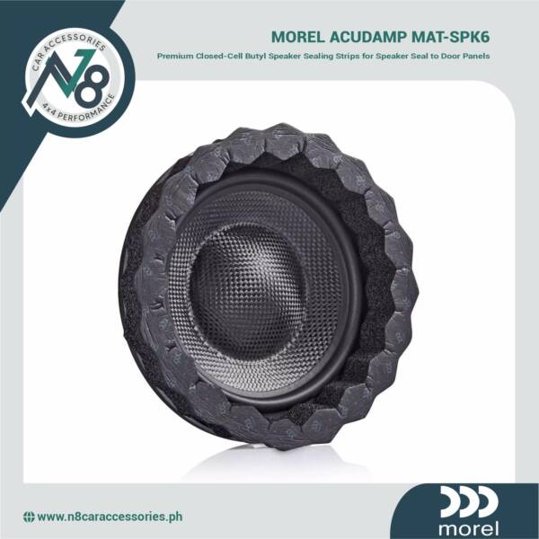 MOREL Acudamp MAT-SPK6 Premium Closed-Cell Butyl Speaker Sealing Strips for Speaker Seal to Door Panels Genuine