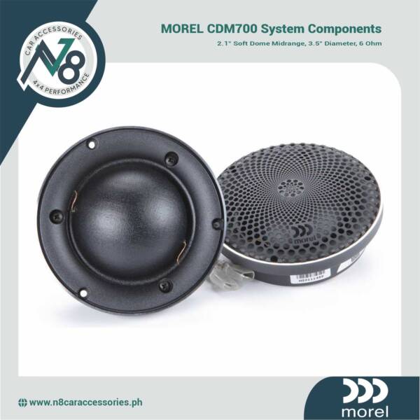 MOREL CDM700 System Components 2.1" Soft Dome Midrange 3.5" Diameter 6 Ohm Genuine