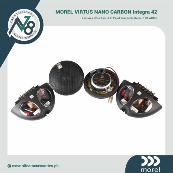 MOREL Virtus Nano Carbon Integra 42 with Ultra Slim 4.5" Point Source Systems 100 WRMS Genuine