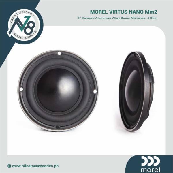 MOREL Virtus Nano MM2 2" Damped Aluminum Alloy Dome Midrange 4 Ohm Genuine