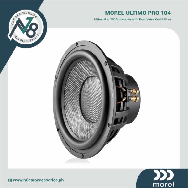 MOREL Ultimo Pro 104 Subwoofer with Dual Voice Coil 4 Ohm Genuine