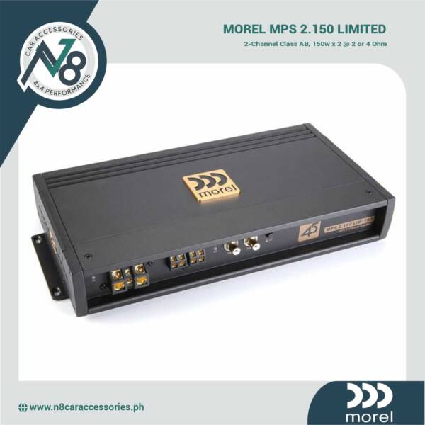 MOREL MPS 2.150 Limited 2-Channel Class AB 150w x 2 at 2 or 4 Ohm Genuine