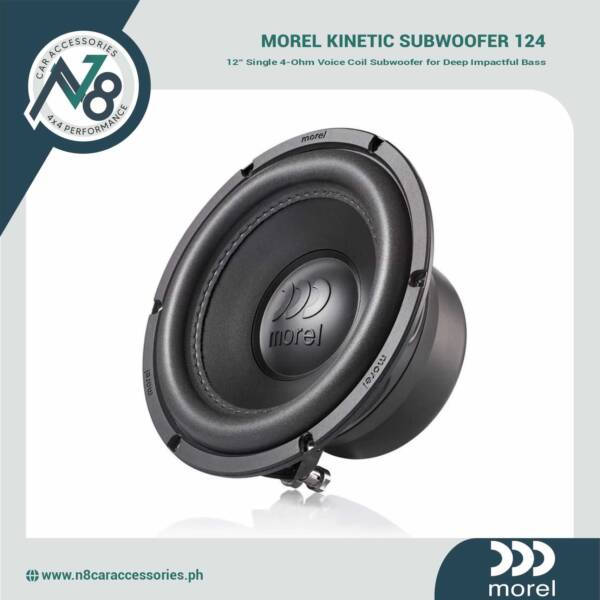 MOREL Kinetic Subwoofer 124 12" Single 4-Ohm Voice Coil Genuine