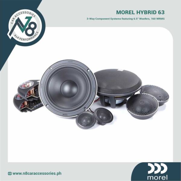 MOREL Hybrid 63 3-Way Component Systems featuring 6.5" Woofers 160 WRMS Genuine
