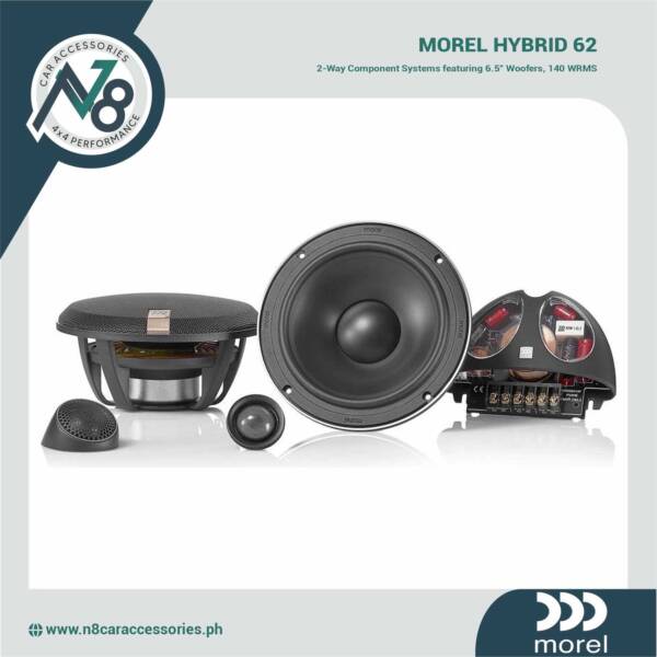 MOREL Hybrid 62 2-Way Component Systems featuring 6.5" Woofers 140 WRMS Genuine