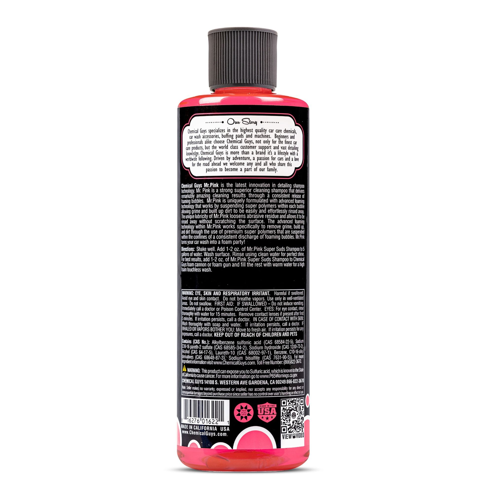 CHEMICAL GUYS Mr. Pink Car Wash Shampoo 16 Fl. Oz. Genuine - Image 3