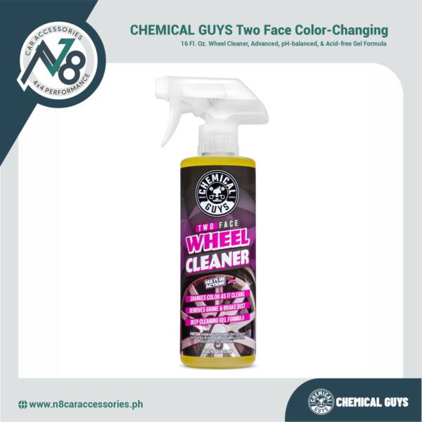 CHEMICAL GUYS Two Face Color Changing Wheel Cleaner 16 Fl. Oz. Genuine