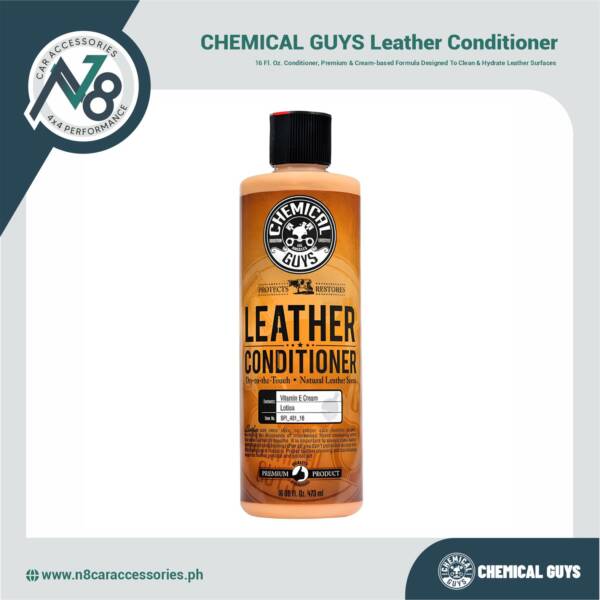 CHEMICAL GUYS Leather Conditioner 16 Fl. Oz. Genuine