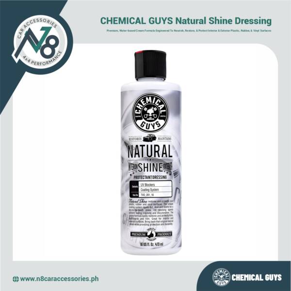 CHEMICAL GUYS Natural Shine Satin Shine Dressing Genuine