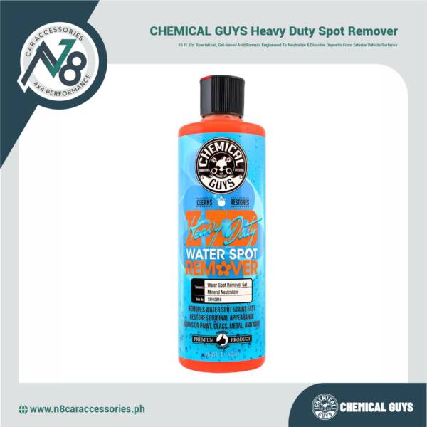 CHEMICAL GUYS Heavy Duty Water Spot Remover 16 Fl. Oz. Genuine