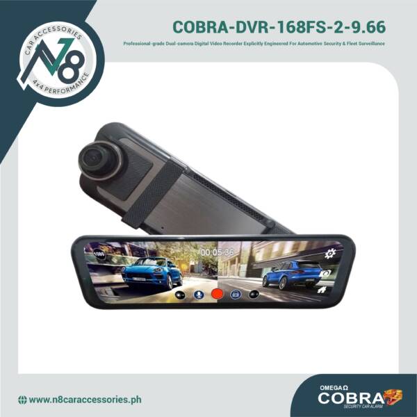COBRA-DVR-168FS-2-9.66 HD Car DVR Rear View Mirror HD Vehicle Traveling Data Recorder Genuine