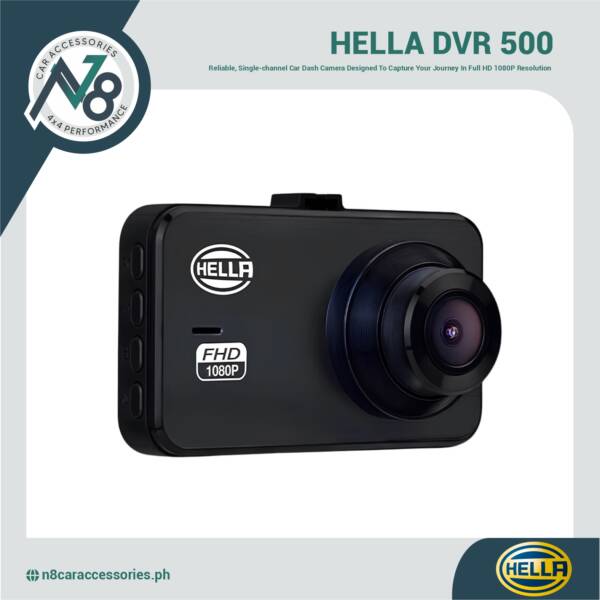 HELLA DVR 500 3″ LCD Screen Full HD 1080P & 140 Degree Wide Angle View Genuine