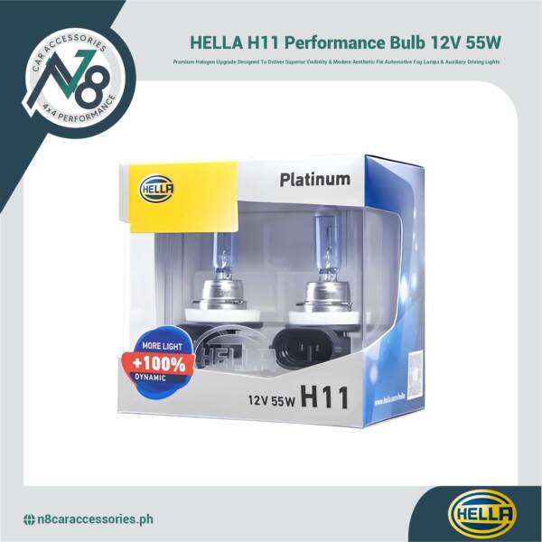 HELLA H11 Performance Bulb 12V 55W Genuine