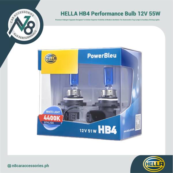HELLA HB4 Power Bleu Performance Bulb 12V 55W Genuine