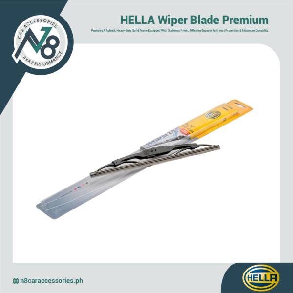 HELLA Premium Heavy Duty Steel Frame Wiper Blade Genuine