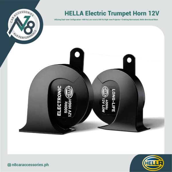 HELLA Electric Trumpet Horn 12V Genuine