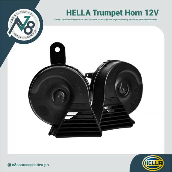 HELLA Trumpet Horn 12V Genuine
