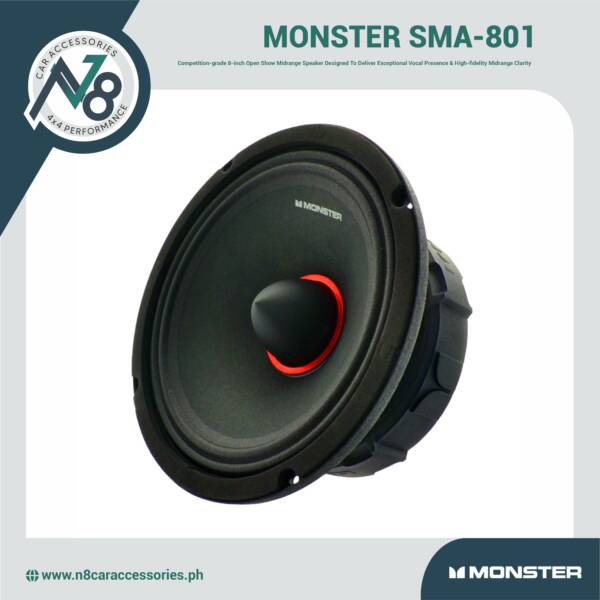 MONSTER SMA-801 Midrange Speaker 8" Genuine
