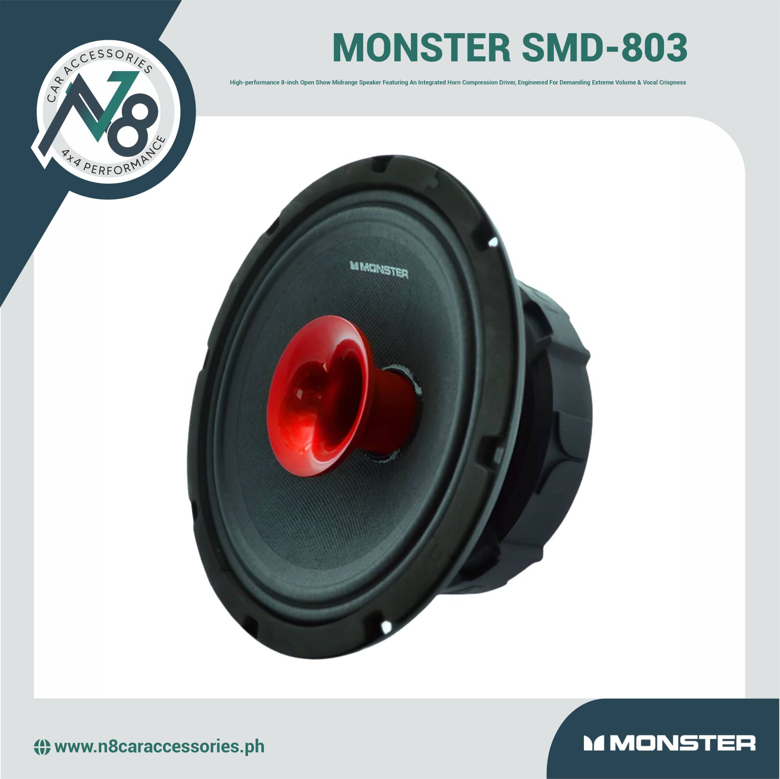 MONSTER SMD-803 Midrange Speaker 8" Genuine
