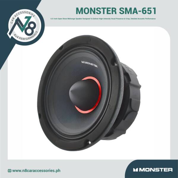 MONSTER SMA-651 Midrange Speaker 6.5" Genuine