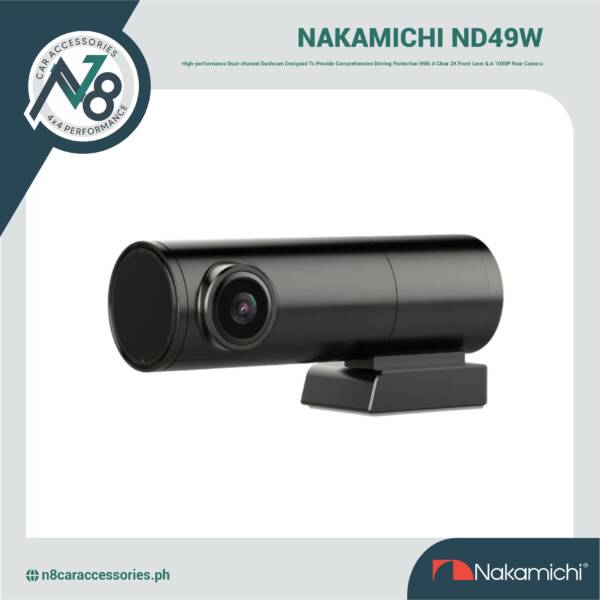NAKAMICHI ND49W Digital Video Recorder, Dual Cam, 1080P, WIFI Genuine