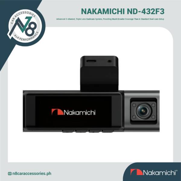 NAKAMICHI ND-432F3 Digital Video Recorder, Dual Cam, 1080P, WIFI Genuine