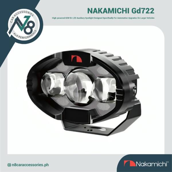 NAKAMICHI GD722 60W Bi-LED Projector Auxiliary Spotlight Genuine