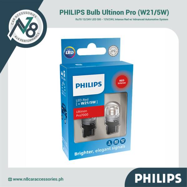 PHILIPS Bulb Ultinon Pro RU70 12/24V LED SIG (W21/5W) Genuine
