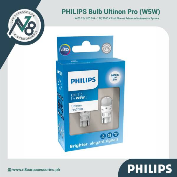 PHILIPS Bulb Ultinon Pro XU70 12V LED SIG (W5W) Genuine