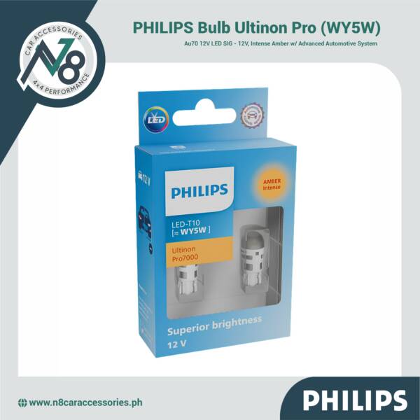 PHILIPS Bulb Ultinon Pro AU70 12V LED SIG (WY5W) Genuine