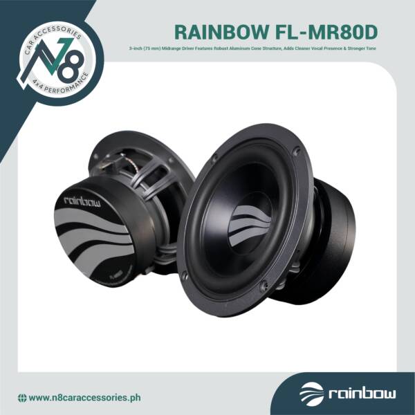 RAINBOW FL-MR80D 3 Inch (75 mm) Midrange Set Genuine