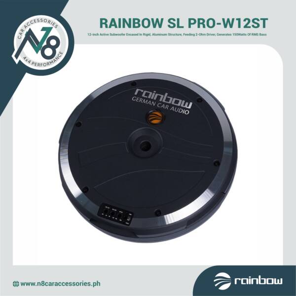 RAINBOW SL PRO-W12ST 12″ Spare Tyre Aluminum Active Subwoofer Genuine