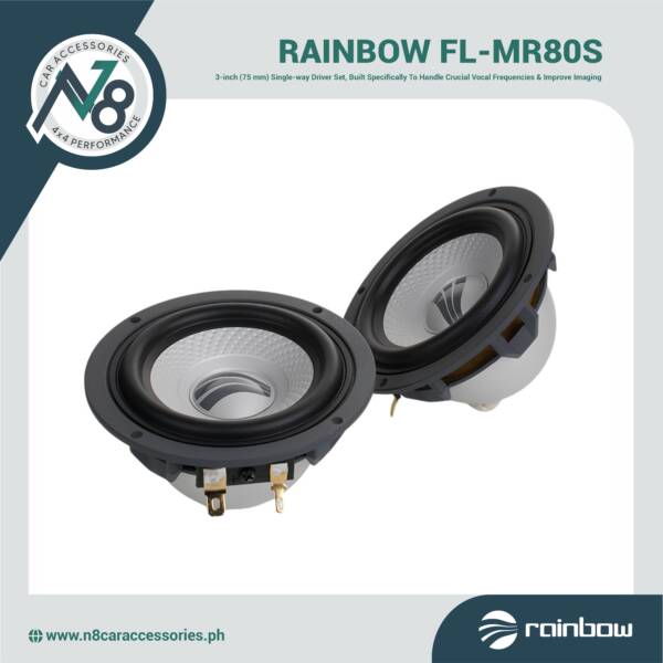 RAINBOW FL-MR80S 3 Inch (75 mm) Midrange Set Genuine
