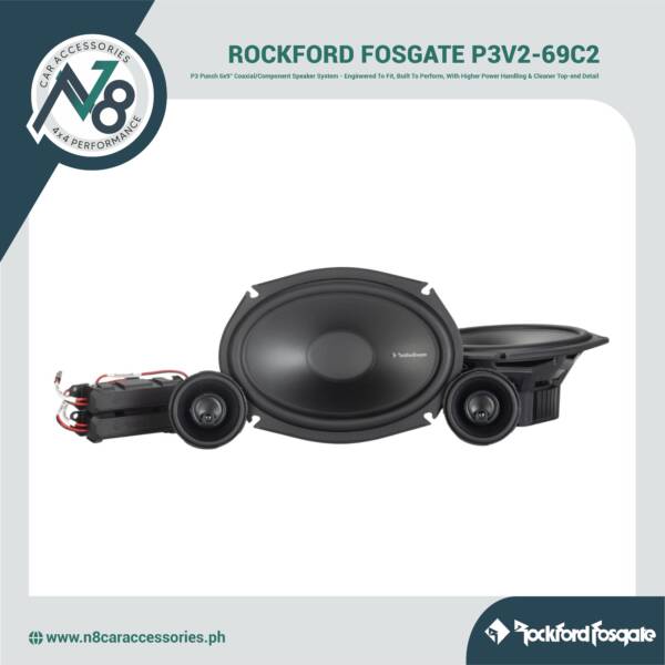 ROCKFORD FOSGATE Punch P3V2-69C2 6x9" Coaxial/Component Speaker System Genuine