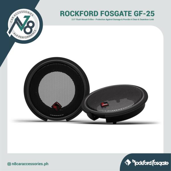 ROCKFORD FOSGATE GF-25 2.5” Flush Mount Grilles Genuine