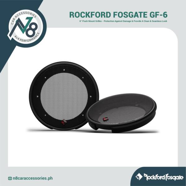 ROCKFORD FOSGATE GF-6 6” Flush Mount Grilles Genuine