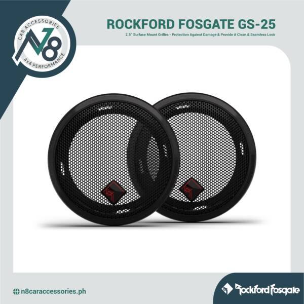 ROCKFORD FOSGATE GS-25 2.5" Surface Mount Grilles Genuine