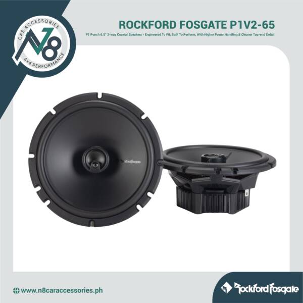 ROCKFORD FOSGATE Punch P1V2-65 6.5" 3-way Coaxial Speakers Genuine