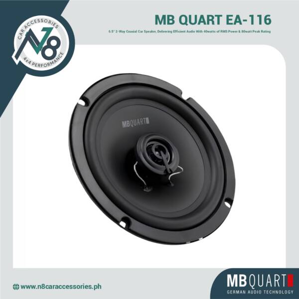 MB QUART EA-116 6.5" Coaxial Speakers Genuine