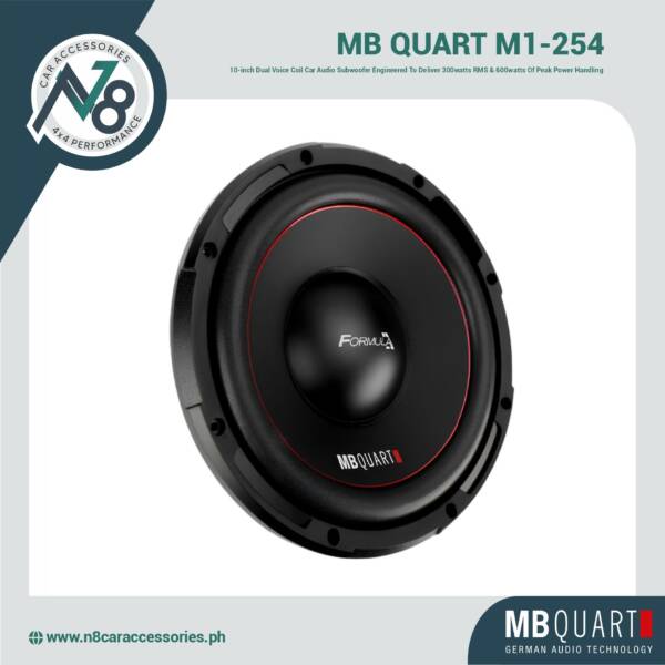 MB QUART M1-254 10" Car Audio Subwoofer Genuine