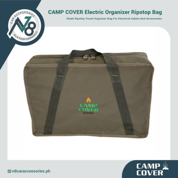 CAMP COVER Electric Organizer Ripstop Khaki Bag Genuine