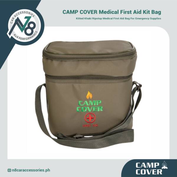 CAMP COVER Medical First Aid Kit Ripstop Kitted Bag Khaki Genuine